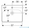 Geberit Smyle Square Umywalka 60x48cm KeraTect 500.229.01.8